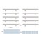 Quinn 5" Center to Center Brushed Nickel Bar Pull Multipack (set of 10)
